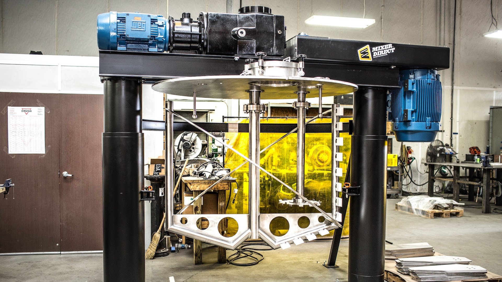 700 Gallon CIP Dual Shaft System sprayball dual lift