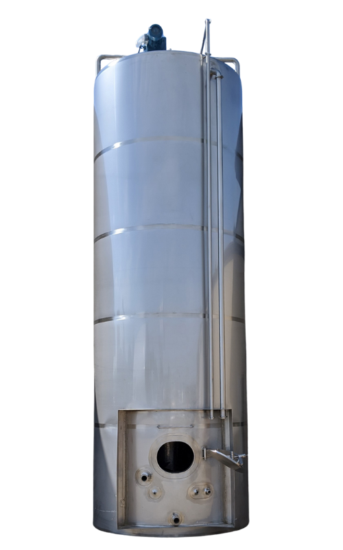 Stainless steel silo for storage