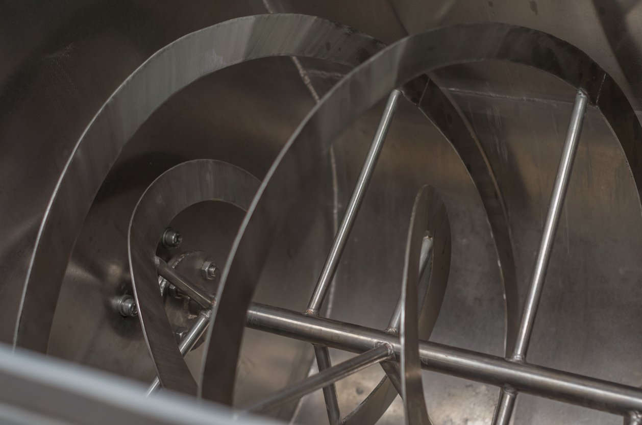 stainless steel ribbon blender anchor